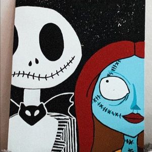 Handmade Nightmare Before Christmas Canvas!